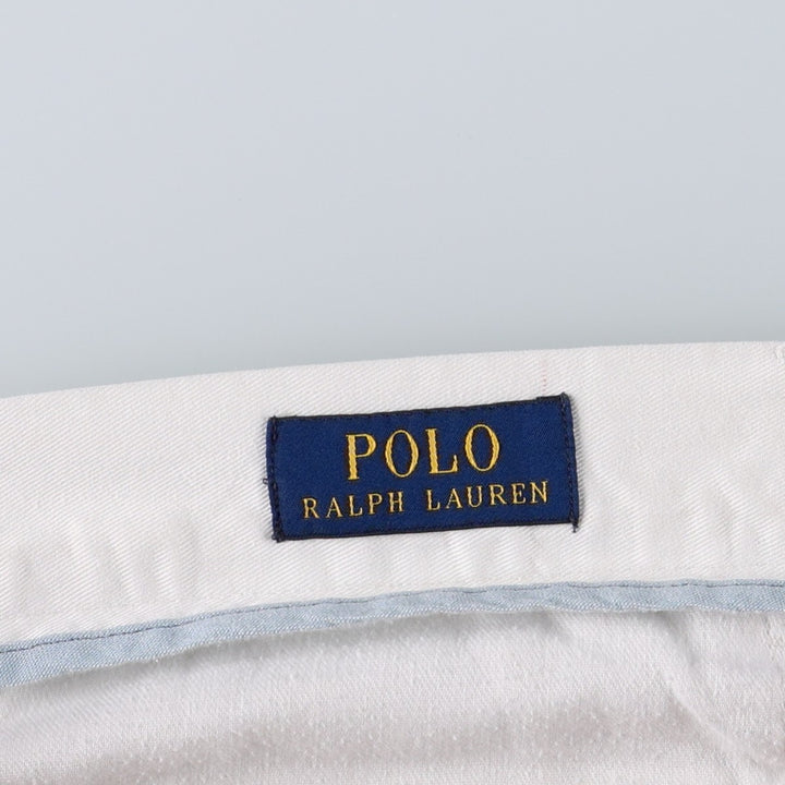 Ralph Lauren POLO RALPH LAUREN CLASSIC FIT 9" Chino Shorts (Men's size W36 equivalent) cotton white type Vintage Second Hand