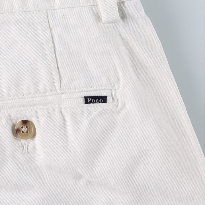 Ralph Lauren POLO RALPH LAUREN CLASSIC FIT 9" Chino Shorts (Men's size W36 equivalent) cotton white type Vintage Second Hand