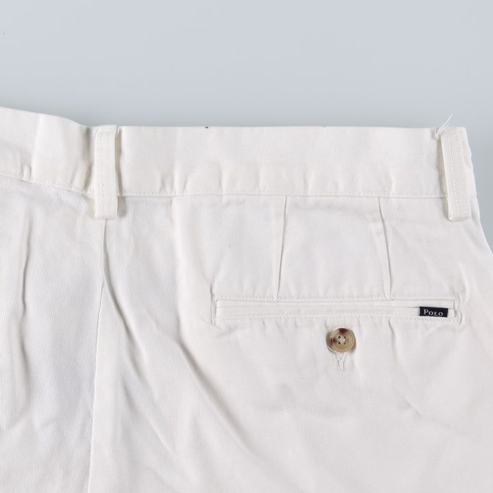 Ralph Lauren POLO RALPH LAUREN CLASSIC FIT 9" Chino Shorts (Men's size W36 equivalent) cotton white type Vintage Second Hand