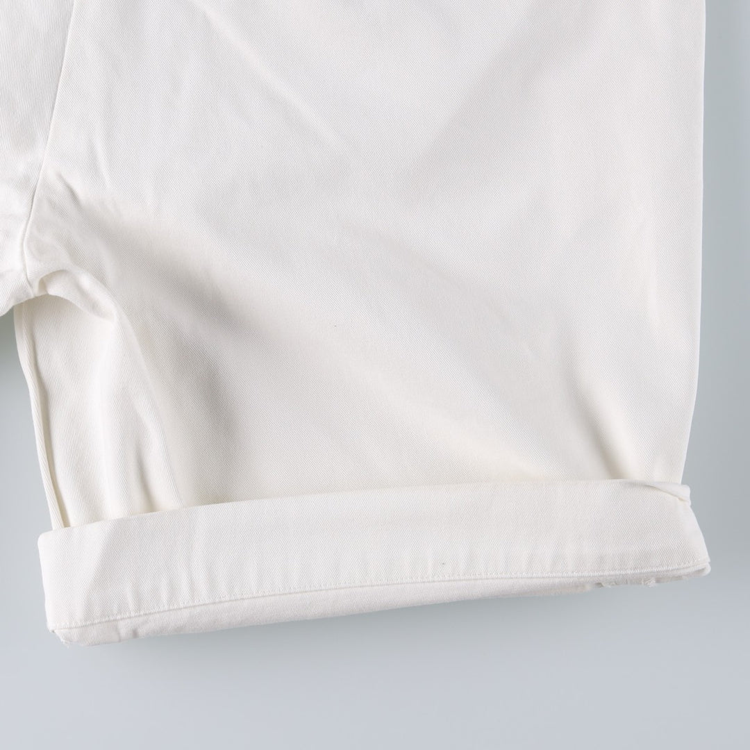 Ralph Lauren POLO RALPH LAUREN CLASSIC FIT 9" Chino Shorts (Men's size W36 equivalent) cotton white type Vintage Second Hand