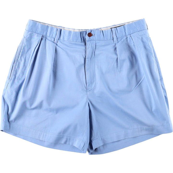 Ralph Lauren x Polo Golf Fairway Fit Shorts, Two-Pleat Chino Shorts, Men's Size W36 (approx.) cotton blue type Vintage Second Hand