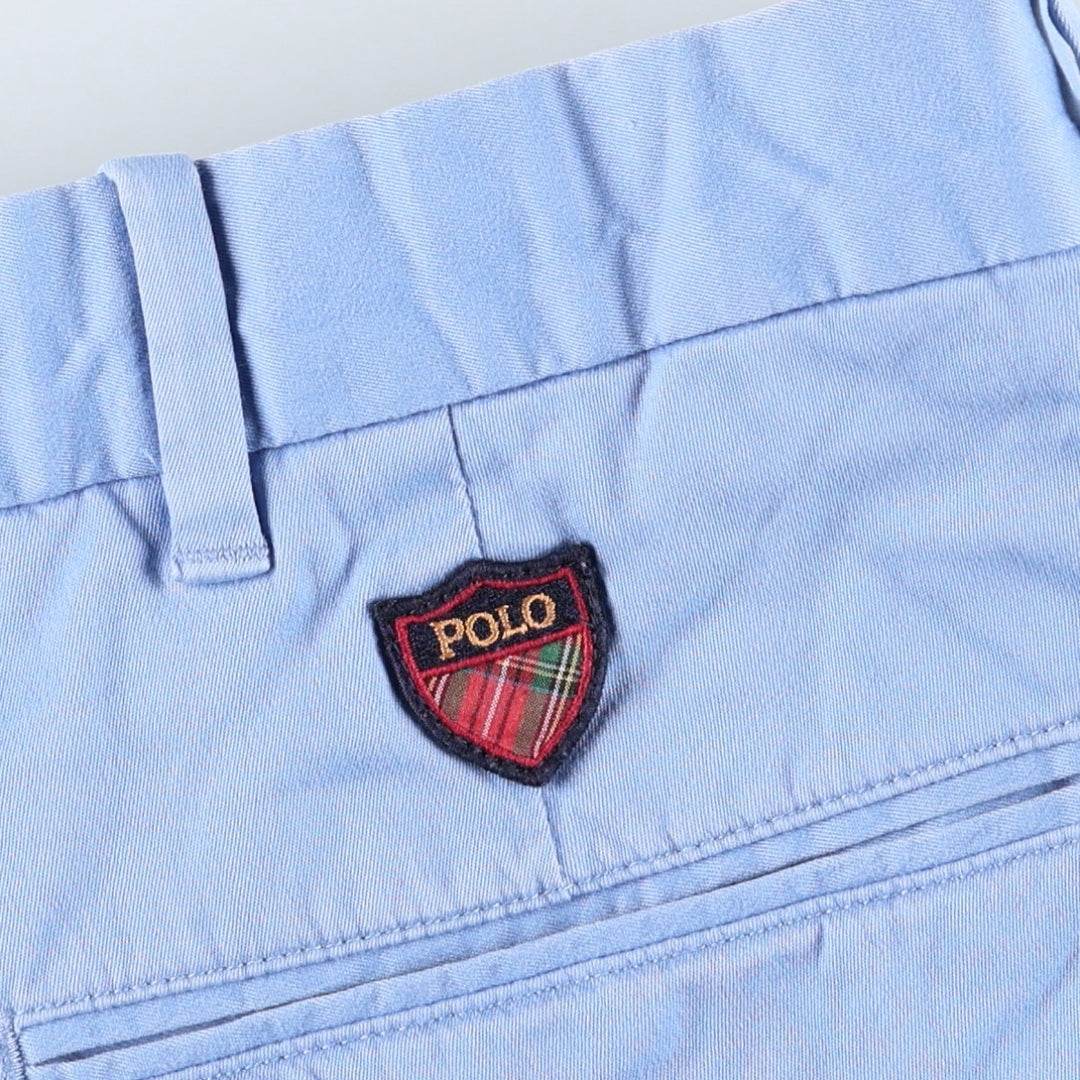 Ralph Lauren x Polo Golf Fairway Fit Shorts, Two-Pleat Chino Shorts, Men's Size W36 (approx.) cotton blue type Vintage Second Hand