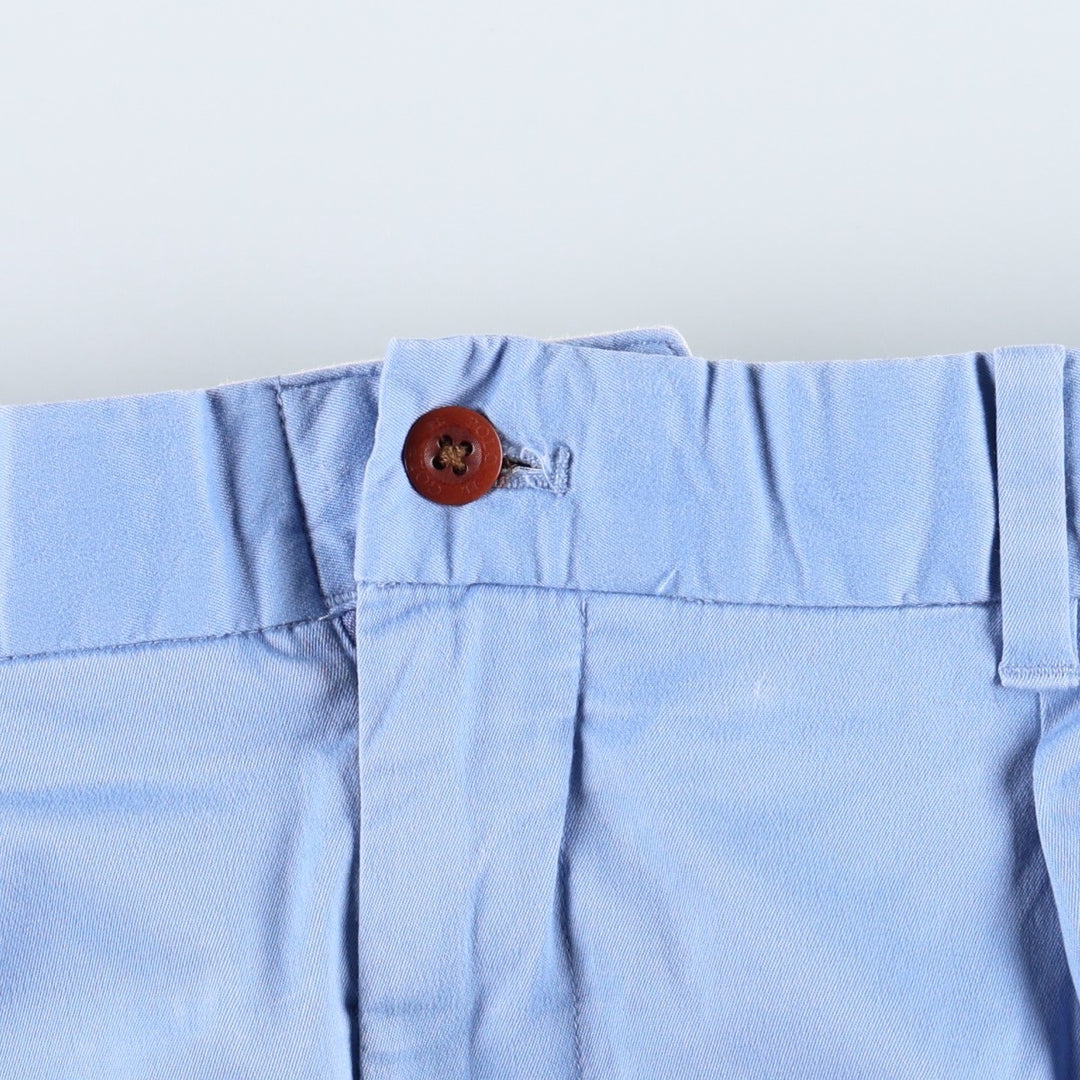 Ralph Lauren x Polo Golf Fairway Fit Shorts, Two-Pleat Chino Shorts, Men's Size W36 (approx.) cotton blue type Vintage Second Hand