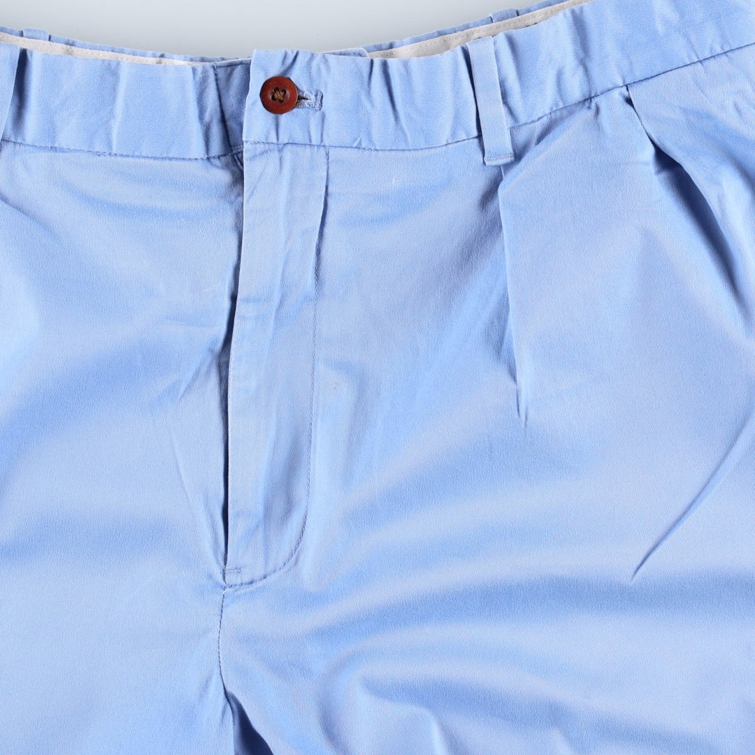 Ralph Lauren x Polo Golf Fairway Fit Shorts, Two-Pleat Chino Shorts, Men's Size W36 (approx.) cotton blue type Vintage Second Hand