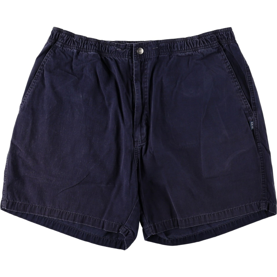 Ralph Lauren POLO by Ralph Lauren Chino Shorts, Men's Size XL (approx.) cotton navy blue type Vintage Second Hand