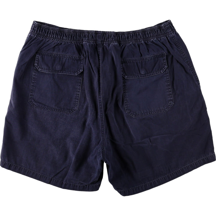 Ralph Lauren POLO by Ralph Lauren Chino Shorts, Men's Size XL (approx.) cotton navy blue type Vintage Second Hand
