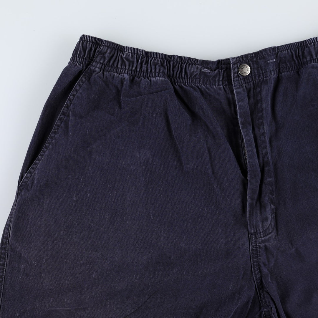 Ralph Lauren POLO by Ralph Lauren Chino Shorts, Men's Size XL (approx.) cotton navy blue type Vintage Second Hand