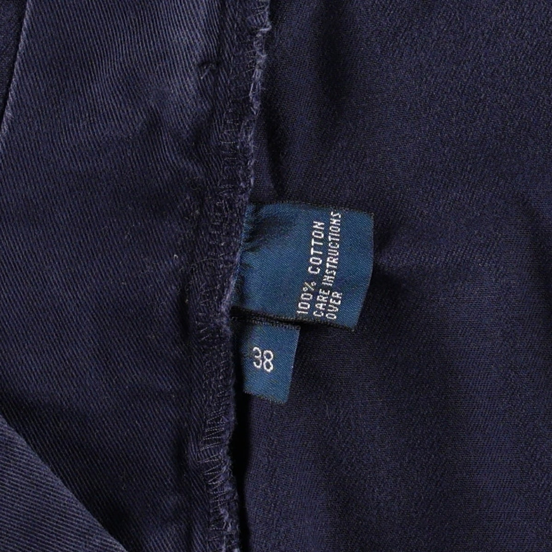 Ralph Lauren POLO by Ralph Lauren PROSPECT SHORT chino shorts, men's size W37 cotton navy blue type Vintage Second Hand