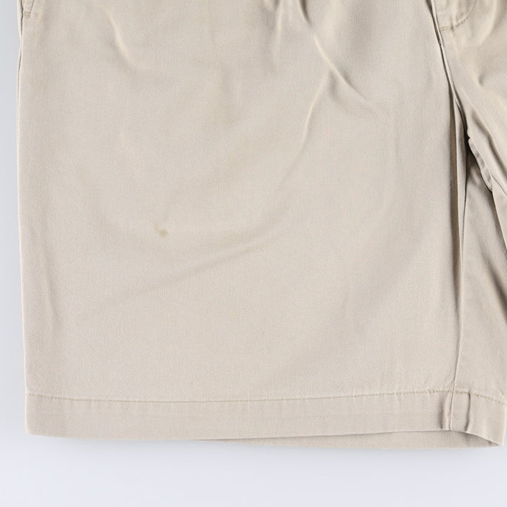 Ralph Lauren POLO by Ralph Lauren TYLER SHORT Two-pleat chino shorts, short pants, men's size W36 cotton Beige type Vintage Second Hand