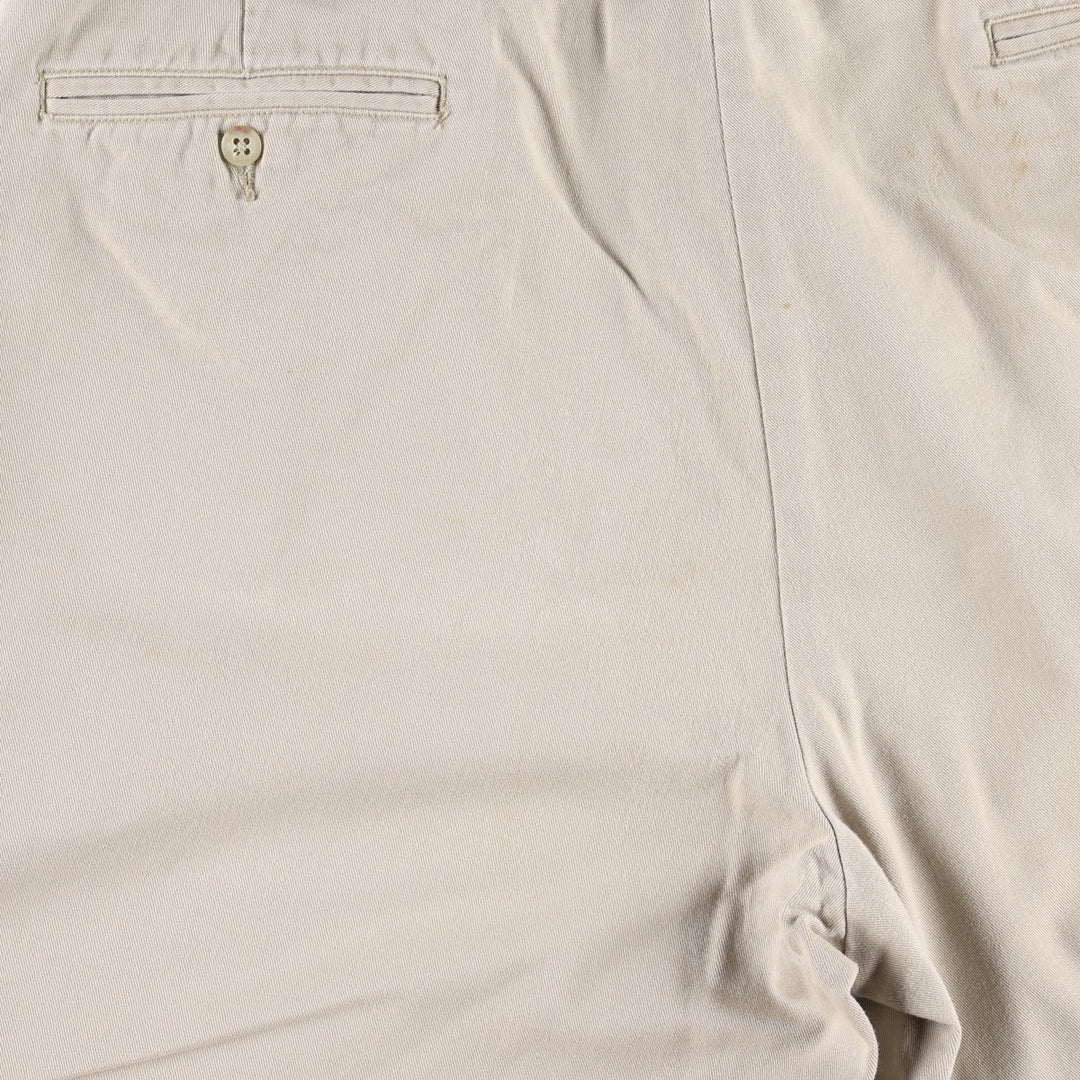 Ralph Lauren POLO by Ralph Lauren TYLER SHORT Two-pleat chino shorts, short pants, men's size W36 cotton Beige type Vintage Second Hand