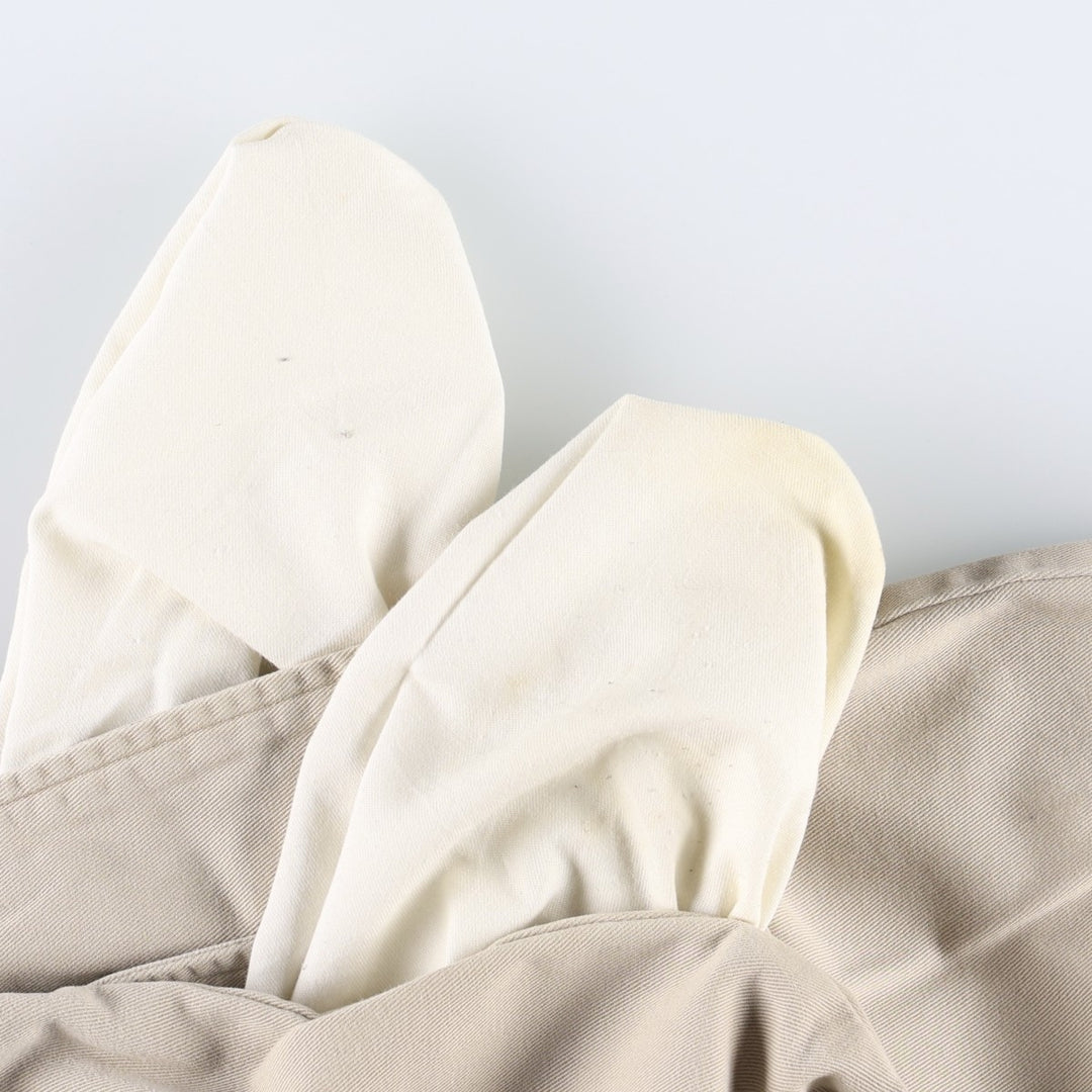 Ralph Lauren POLO by Ralph Lauren TYLER SHORT Two-pleat chino shorts, short pants, men's size W36 cotton Beige type Vintage Second Hand