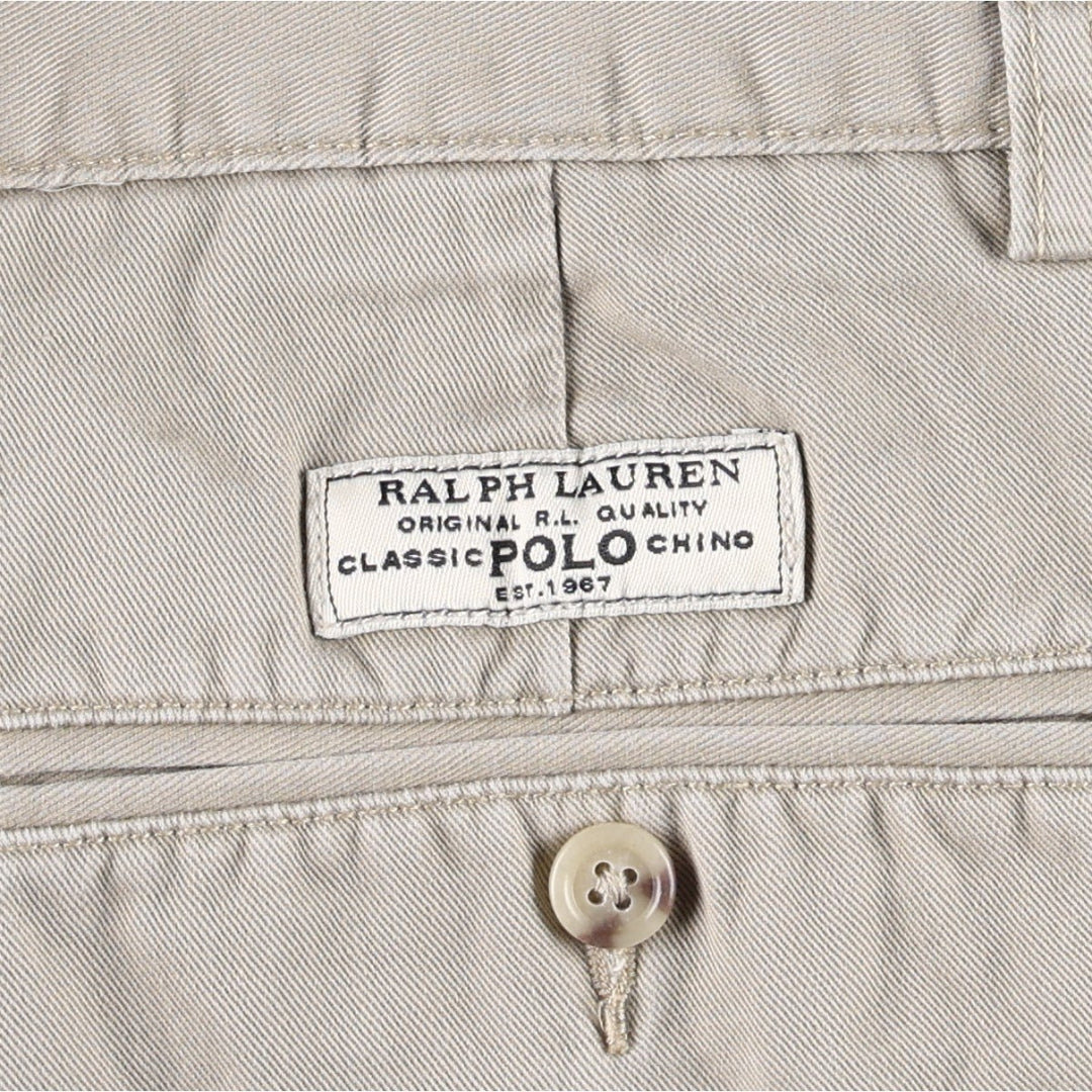 Ralph Lauren POLO by Ralph Lauren PROSPECT SHORT Chino shorts Short pants Men's W34 equivalent cotton Beige type Vintage Second Hand