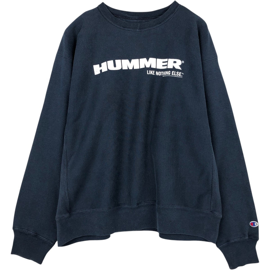 2000'S Champion Premium Reverse Weave Hammer Advertising Sweatshirt (Men's XL equivalent) unclear navy blue type Vintage Second Hand