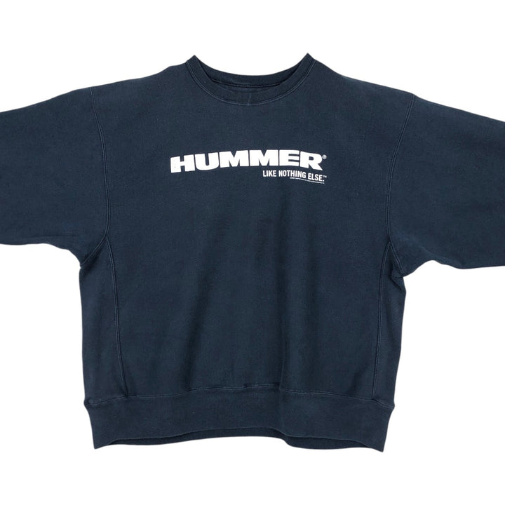 2000'S Champion Premium Reverse Weave Hammer Advertising Sweatshirt (Men's XL equivalent) unclear navy blue type Vintage Second Hand