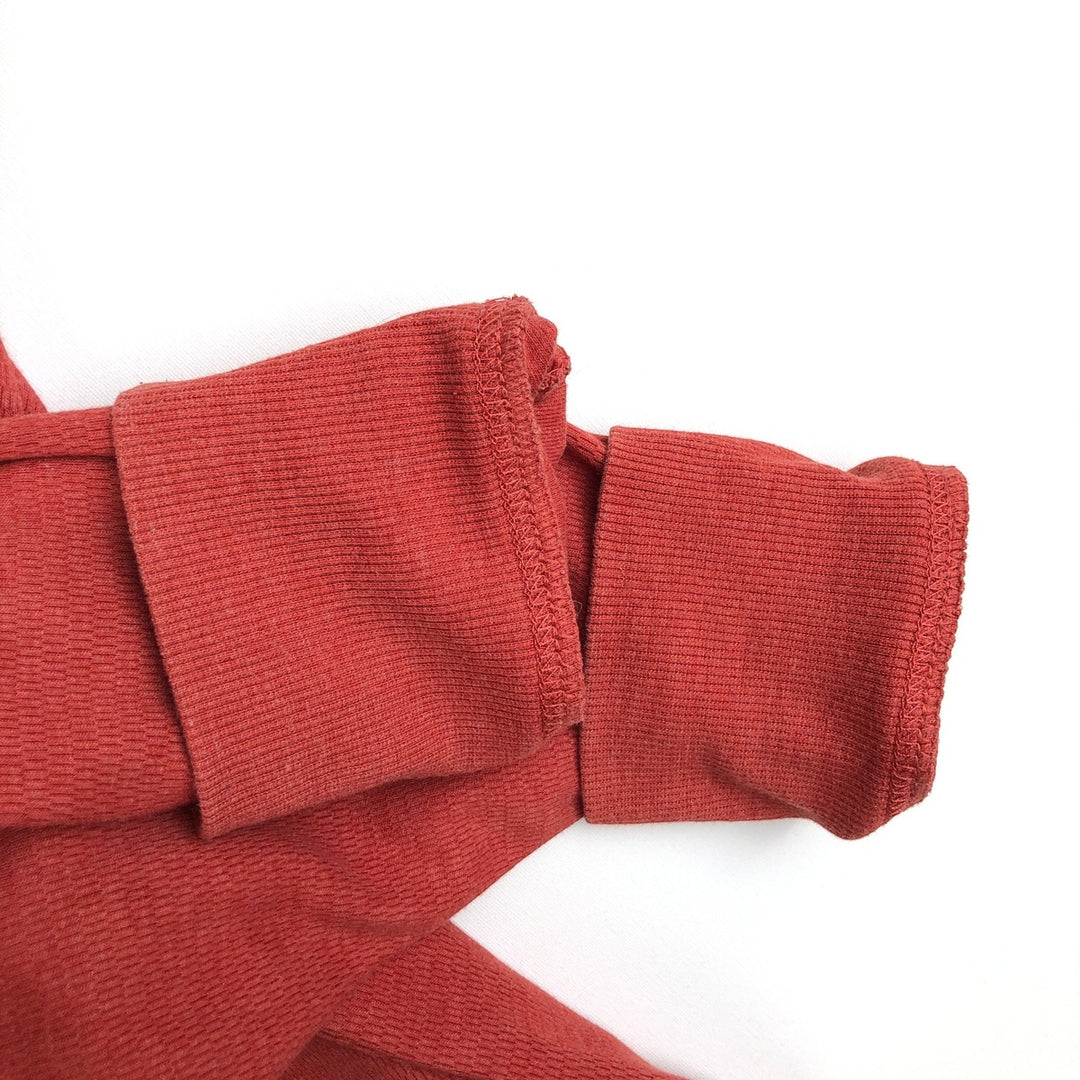 Carhartt Relaxed Fit Henley Neck Thermal Long Tee, Honeycomb, Men's Size L cotton red type reddish brown Vintage Second Hand