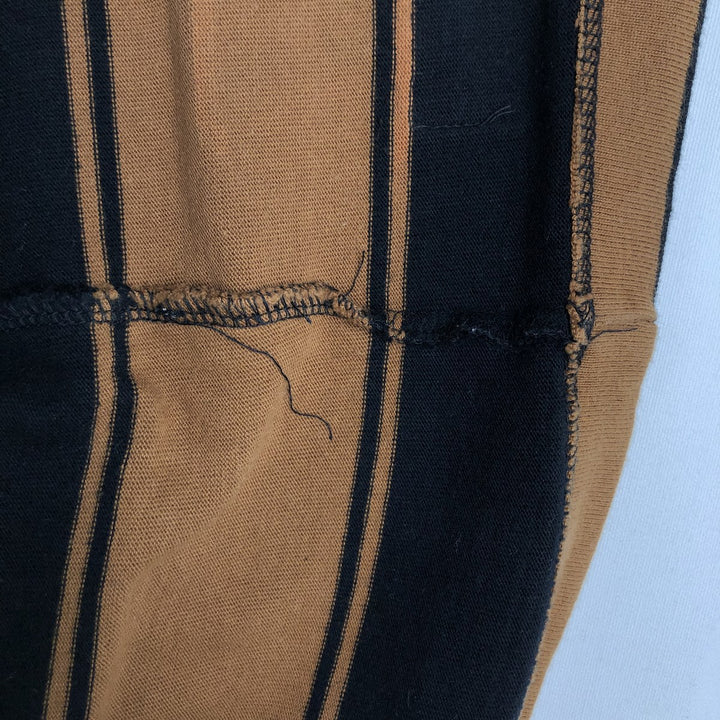 Vans striped pattern long-sleeved T-shirt, men's size XL equivalent. unclear black type Vintage Second Hand