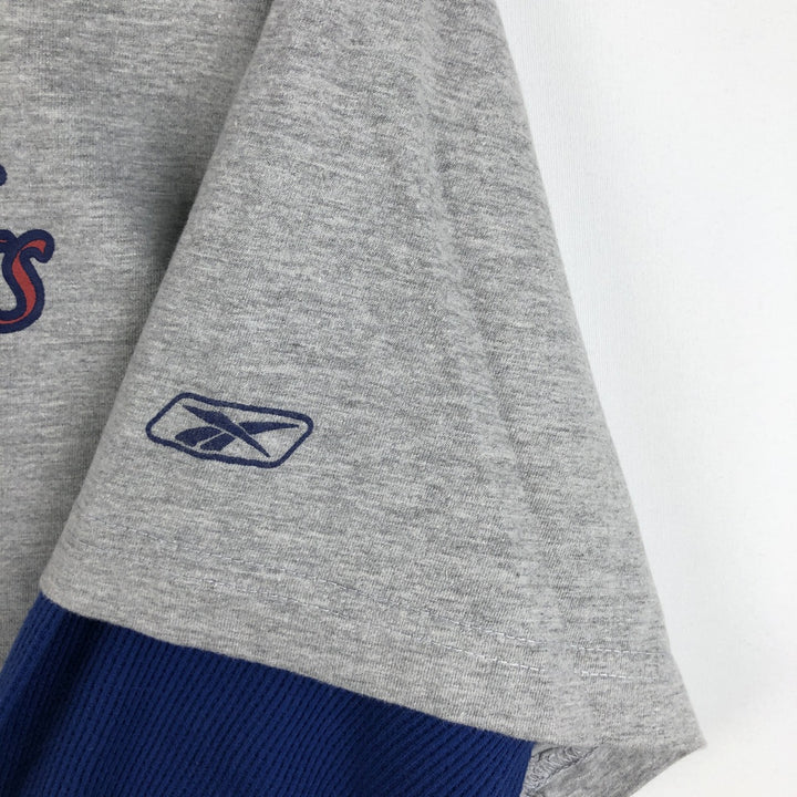 Reebok NFL New York Giants Long-Sleeve T-Shirt (Men's Size M) unclear gray type Vintage Second Hand