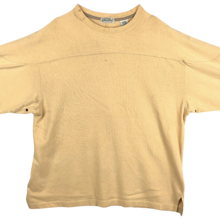 St. John's Bay Thermal Long-Sleeve T-Shirt, Men's Size L (equivalent) cotton orange type Vintage Second Hand