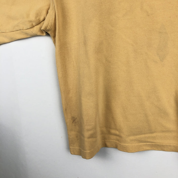 St. John's Bay Thermal Long-Sleeve T-Shirt, Men's Size L (equivalent) cotton orange type Vintage Second Hand
