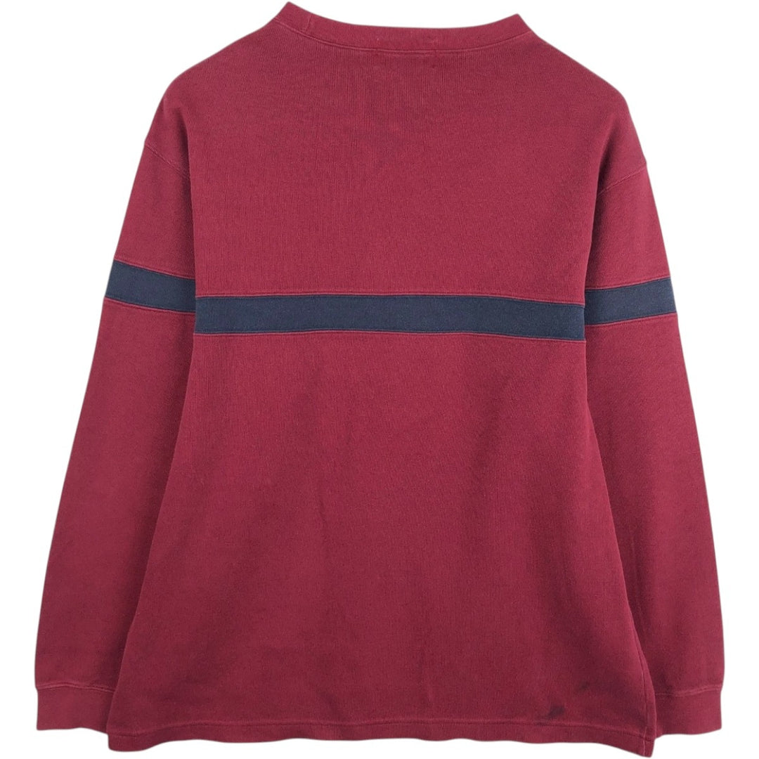 Eddie Bauer long-sleeved T-shirt, men's size L unclear wine-red Vintage Second Hand