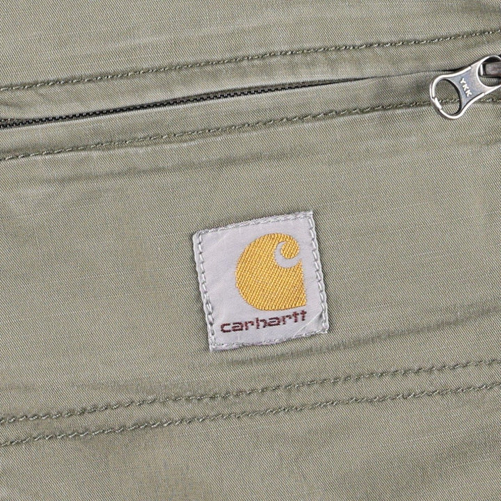 Carhartt Relaxed Fit Work Shorts, Men's Size W35 (approx.) cotton Khaki type Vintage Second Hand
