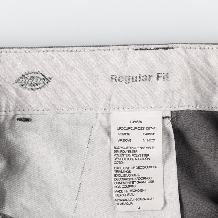 Dickies FLEX Reguiar Fit Work Shorts (Men's, equivalent to W34) polyester gray type Vintage Second Hand