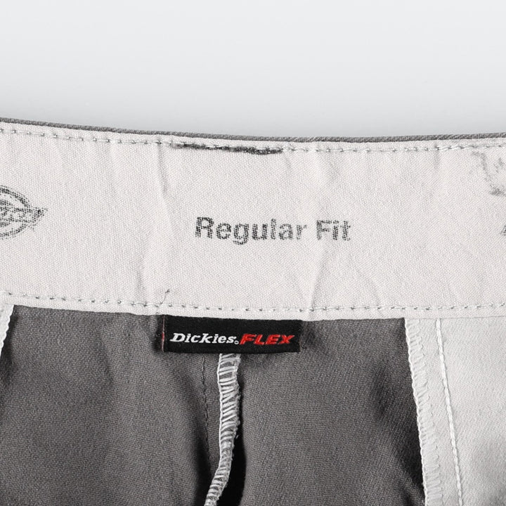 Dickies FLEX Reguiar Fit Work Shorts (Men's, equivalent to W34) polyester gray type Vintage Second Hand
