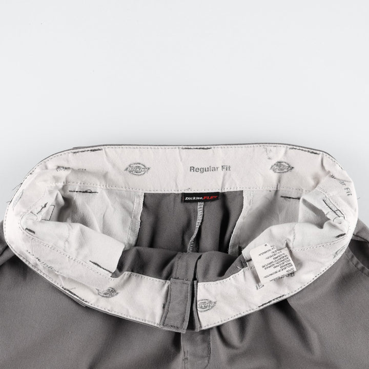 Dickies FLEX Reguiar Fit Work Shorts (Men's, equivalent to W34) polyester gray type Vintage Second Hand