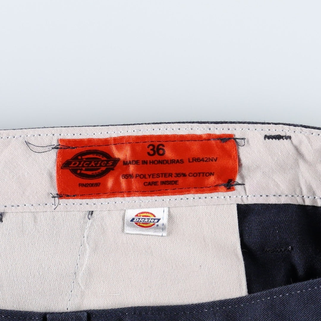 Dickies Select Commercial Services Work Shorts (Men's W35 equivalent) polyester navy blue type Vintage Second Hand