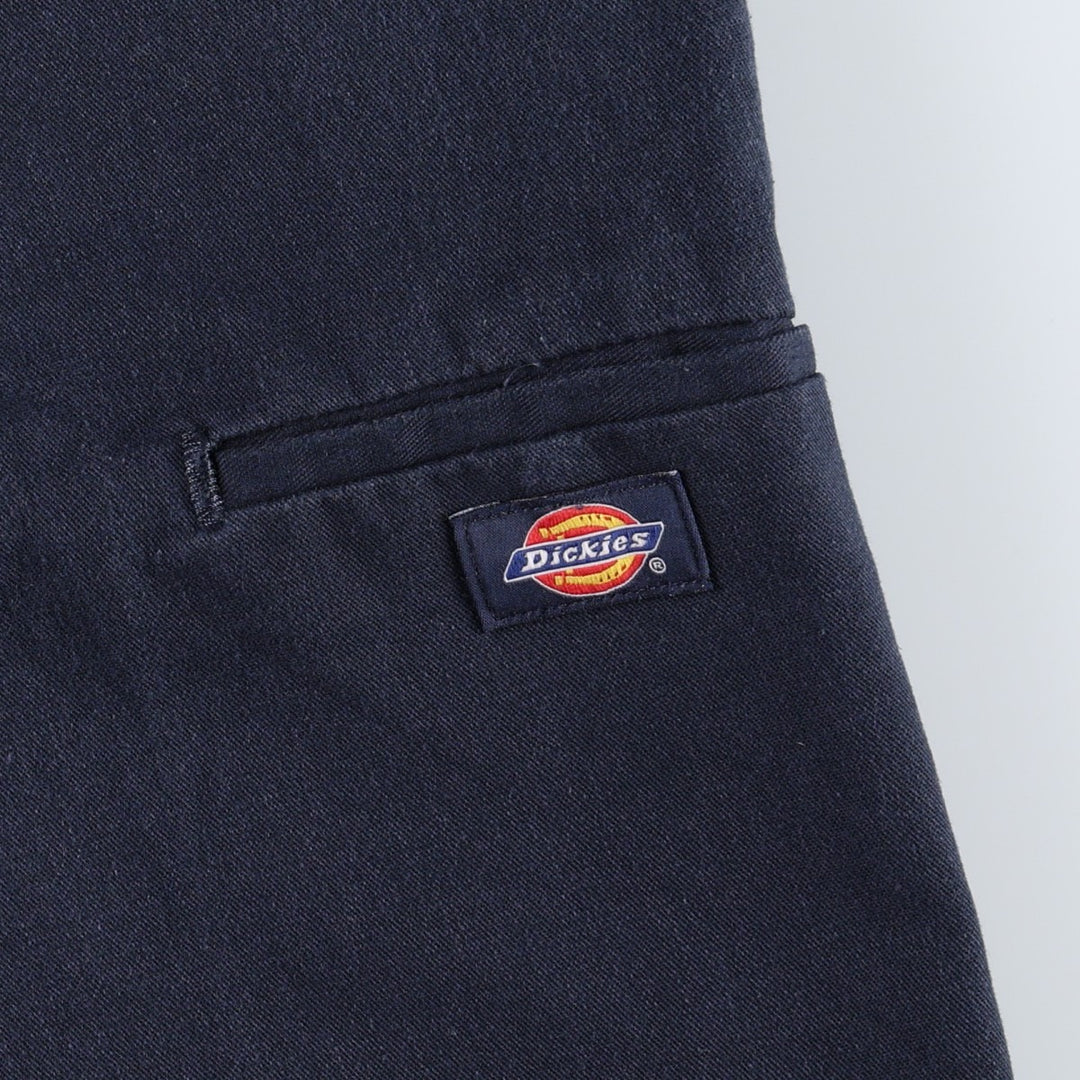 Dickies Select Commercial Services Work Shorts (Men's W35 equivalent) polyester navy blue type Vintage Second Hand