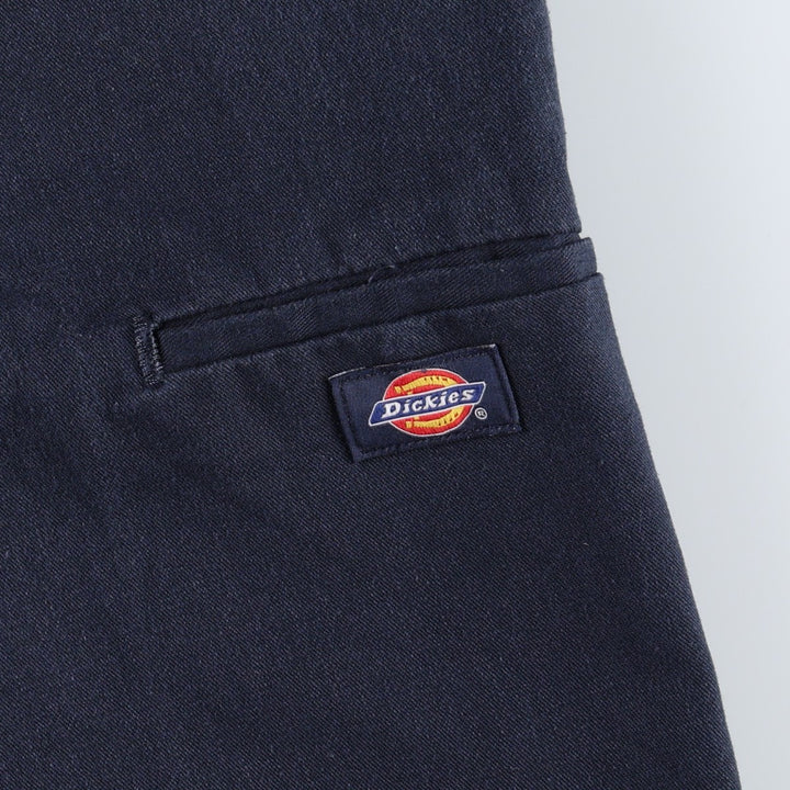Dickies Select Commercial Services Work Shorts (Men's W35 equivalent) polyester navy blue type Vintage Second Hand