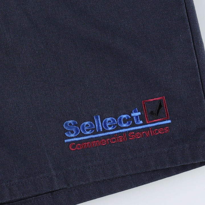 Dickies Select Commercial Services Work Shorts (Men's W35 equivalent) polyester navy blue type Vintage Second Hand