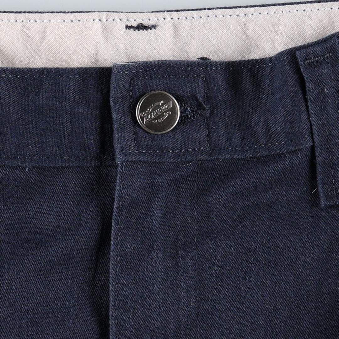 Dickies Select Commercial Services Work Shorts (Men's W35 equivalent) polyester navy blue type Vintage Second Hand