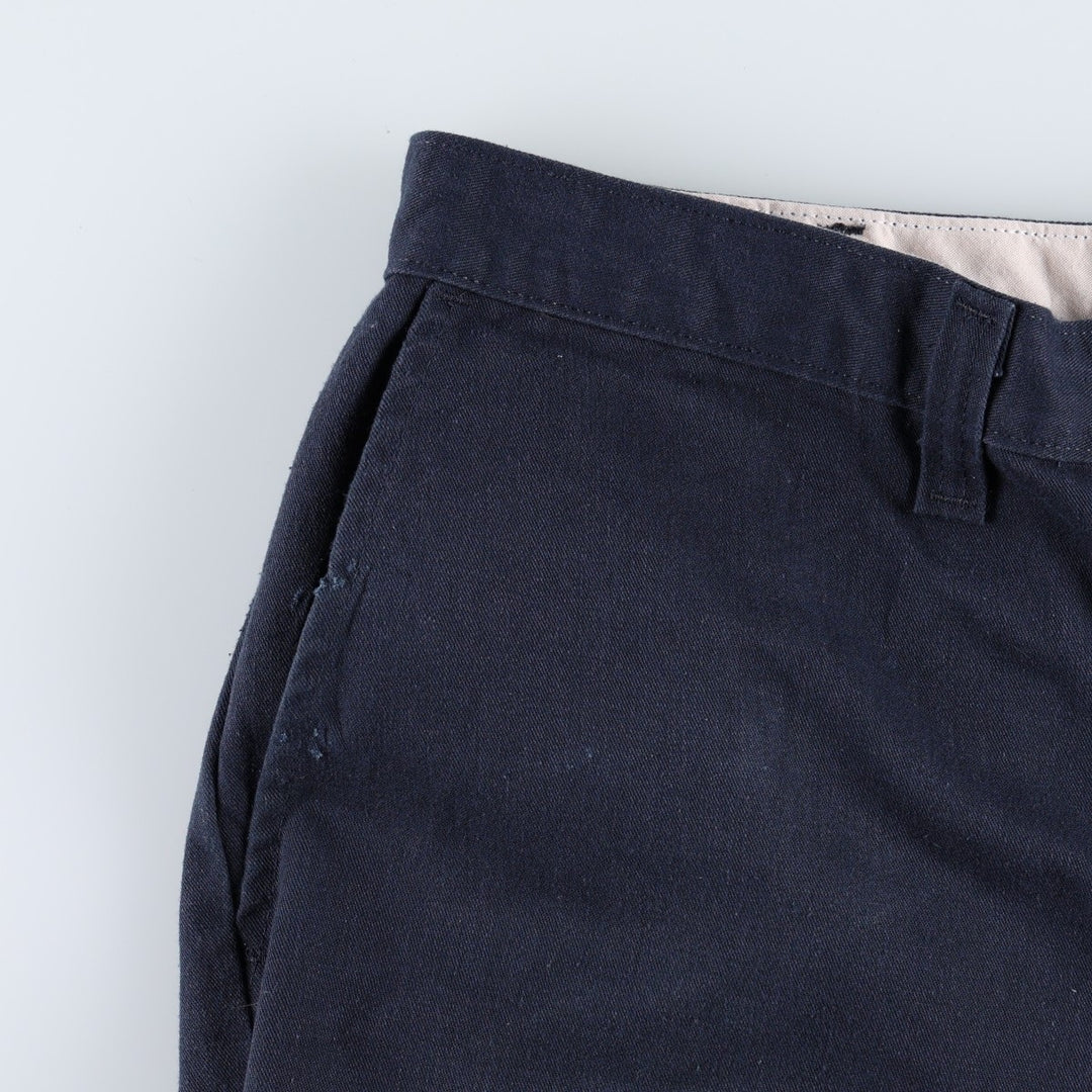 Dickies Select Commercial Services Work Shorts (Men's W35 equivalent) polyester navy blue type Vintage Second Hand