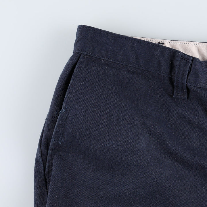 Dickies Select Commercial Services Work Shorts (Men's W35 equivalent) polyester navy blue type Vintage Second Hand
