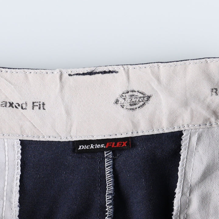 Dickies FLEX Relaxed Fit Cargo Shorts (Men's, equivalent to W34) polyester navy blue type Vintage Second Hand