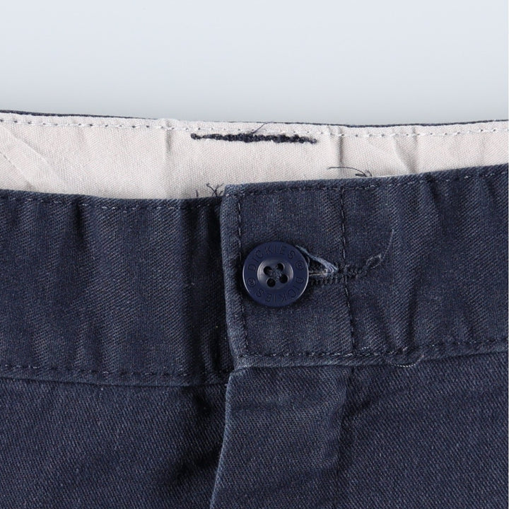 Dickies FLEX Relaxed Fit Cargo Shorts (Men's, equivalent to W34) polyester navy blue type Vintage Second Hand