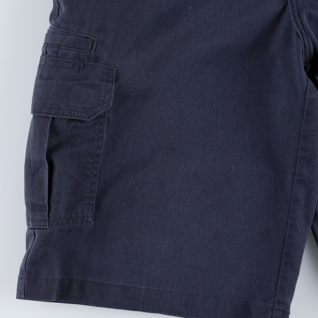 Dickies FLEX Relaxed Fit Cargo Shorts (Men's, equivalent to W34) polyester navy blue type Vintage Second Hand