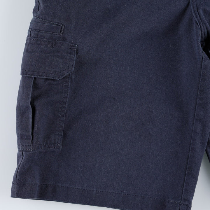 Dickies FLEX Relaxed Fit Cargo Shorts (Men's, equivalent to W34) polyester navy blue type Vintage Second Hand