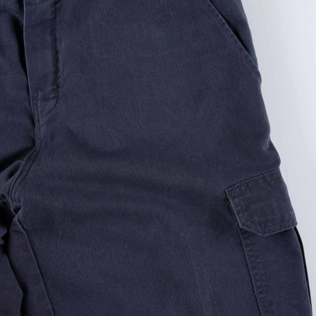 Dickies FLEX Relaxed Fit Cargo Shorts (Men's, equivalent to W34) polyester navy blue type Vintage Second Hand