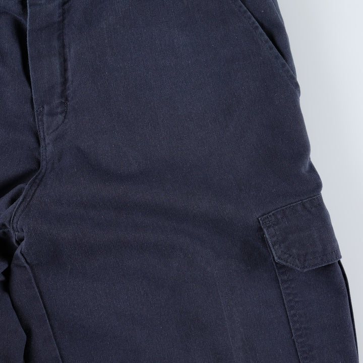 Dickies FLEX Relaxed Fit Cargo Shorts (Men's, equivalent to W34) polyester navy blue type Vintage Second Hand
