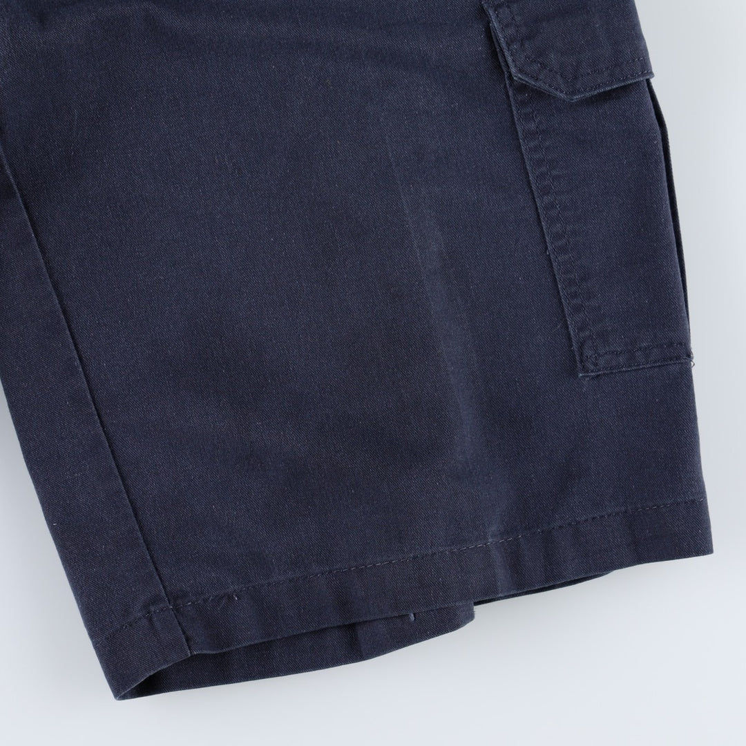 Dickies FLEX Relaxed Fit Cargo Shorts (Men's, equivalent to W34) polyester navy blue type Vintage Second Hand