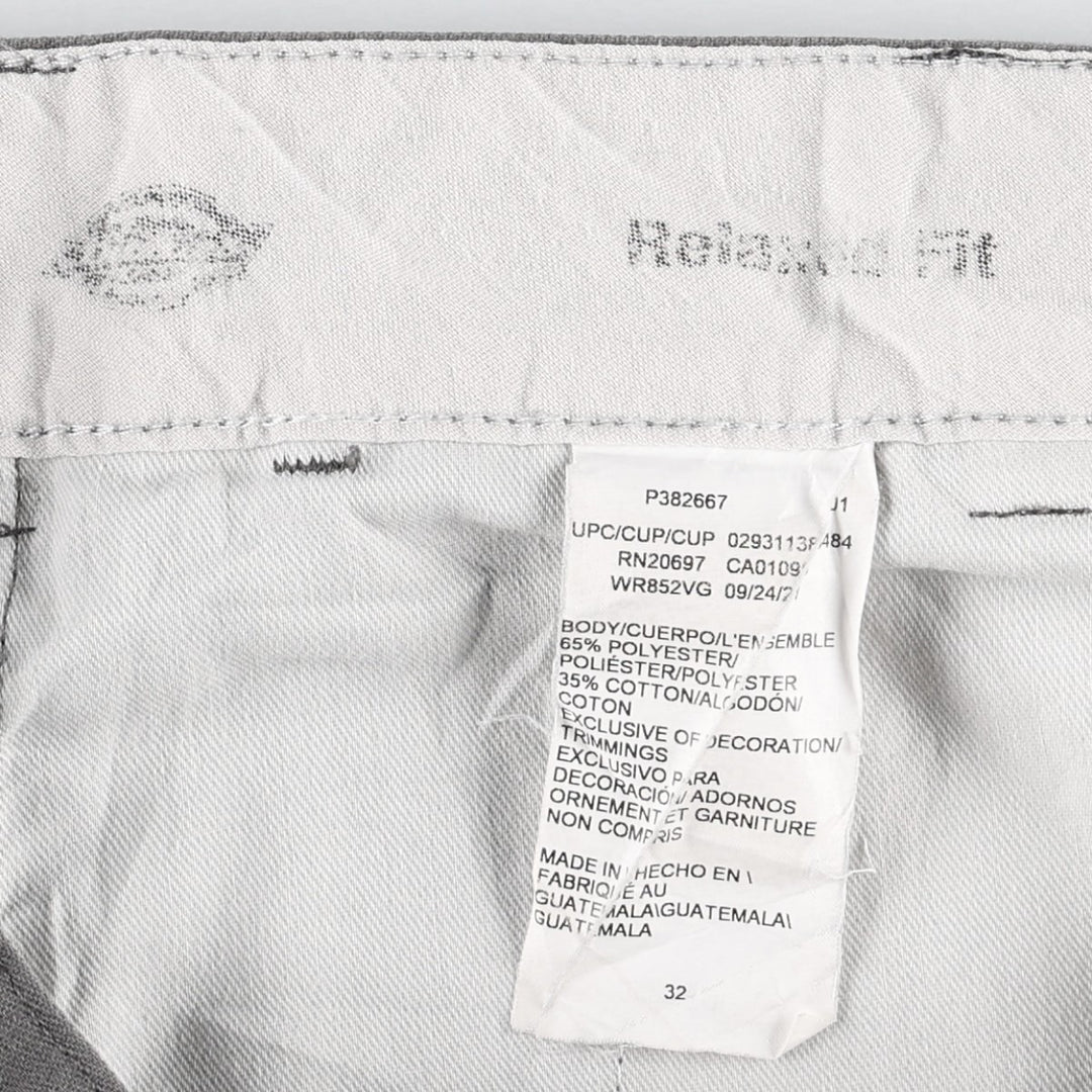 Dickies FLEX Relaxed Fit Work Shorts (Men's, equivalent to W33) polyester gray type Vintage Second Hand