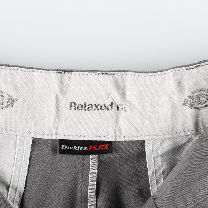 Dickies FLEX Relaxed Fit Work Shorts (Men's, equivalent to W33) polyester gray type Vintage Second Hand
