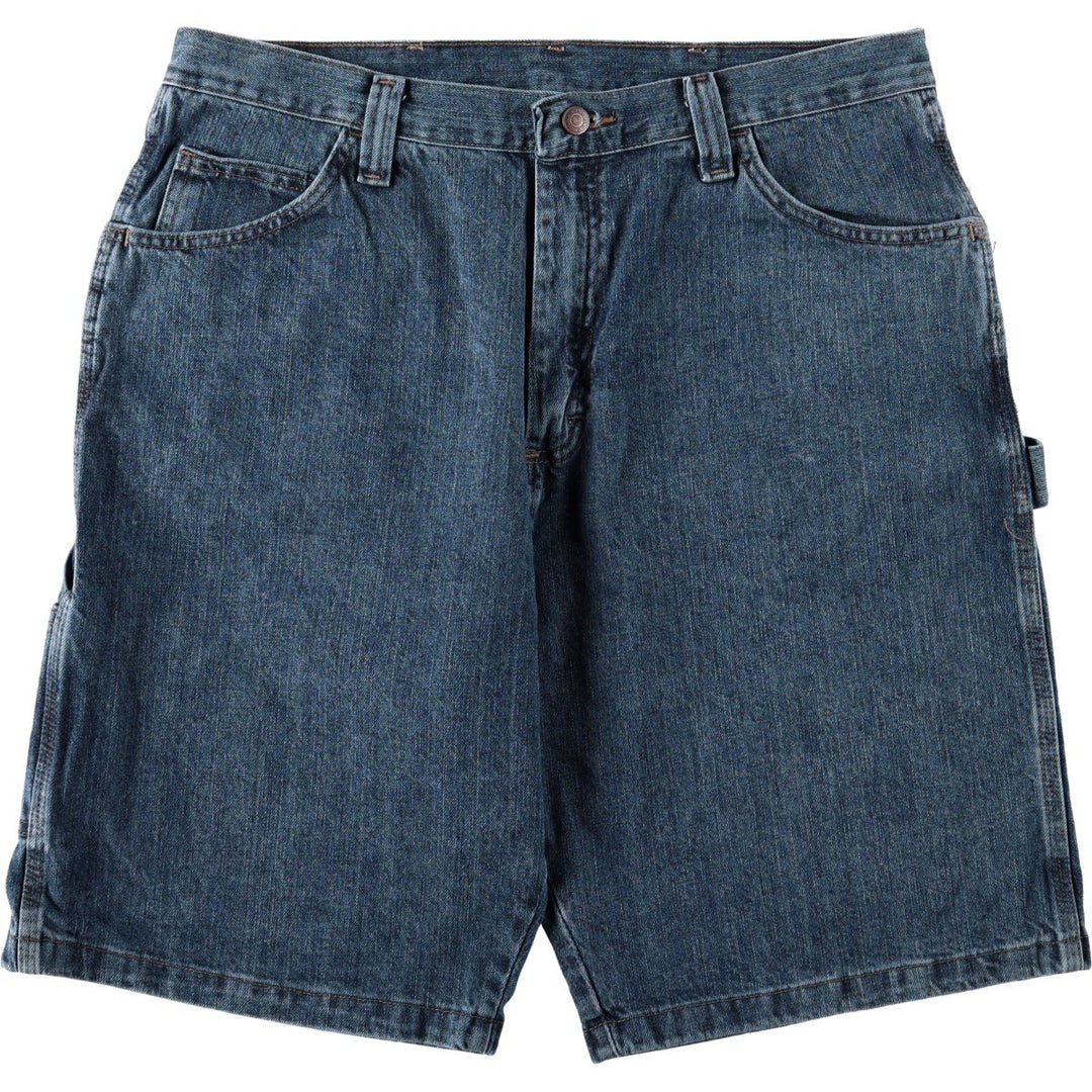 Wrangler Carpenter Denim Painter Shorts (Men's W36 equivalent) cotton blue type Vintage Second Hand