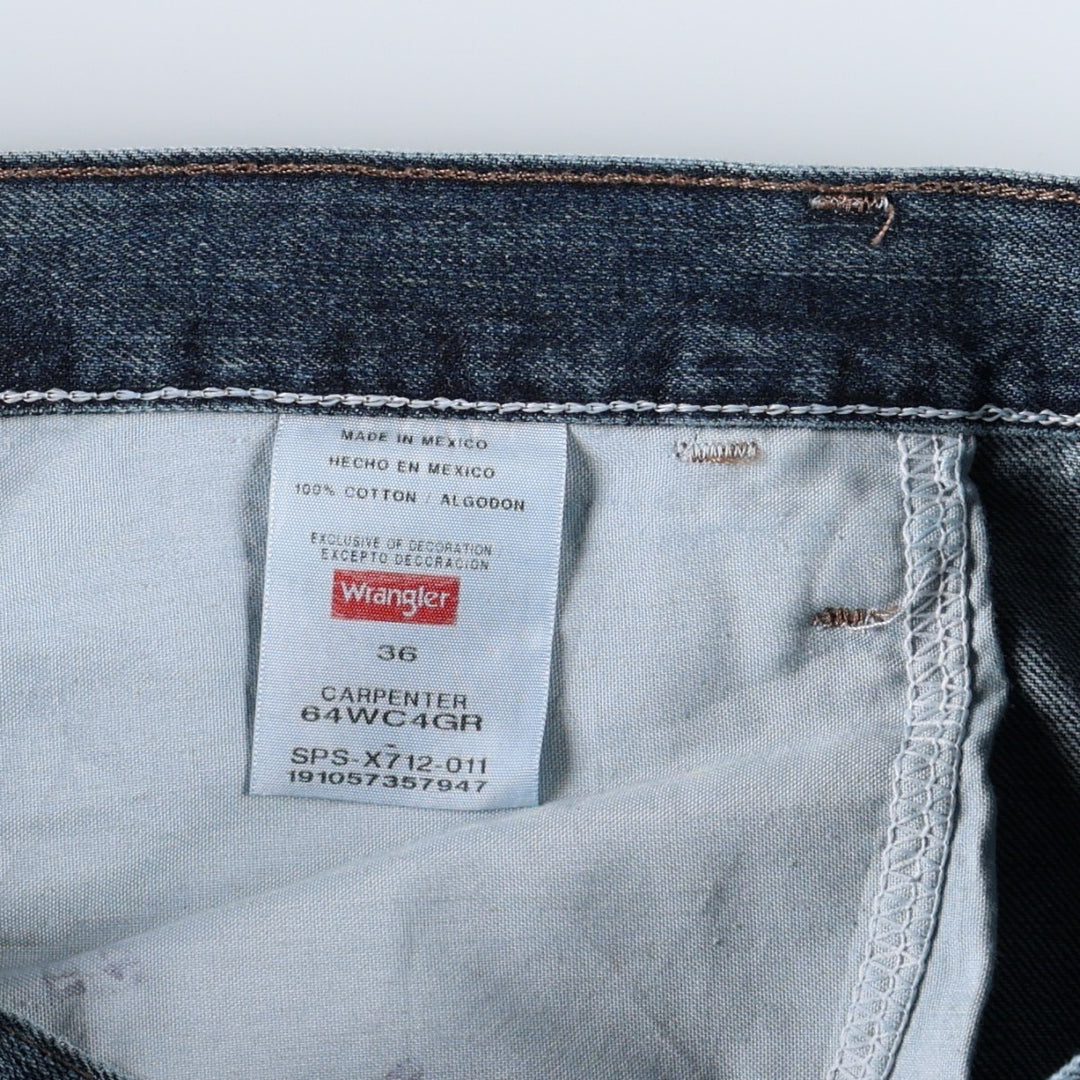 Wrangler Carpenter Denim Painter Shorts (Men's W36 equivalent) cotton blue type Vintage Second Hand
