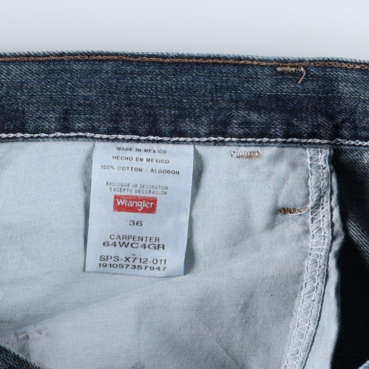 Wrangler Carpenter Denim Painter Shorts (Men's W36 equivalent) cotton blue type Vintage Second Hand