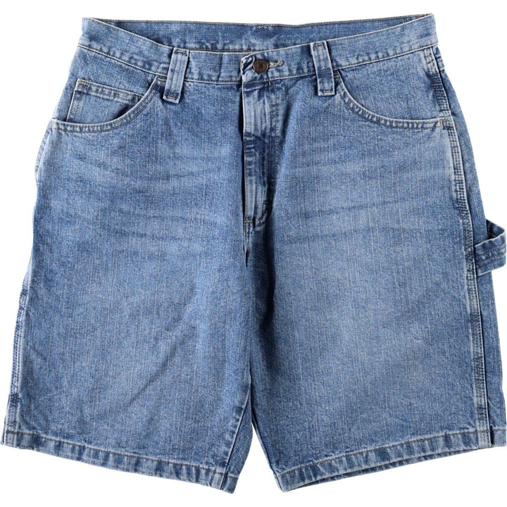 Wrangler CARPENTER Denim Painter Shorts, Shorts, Men's, W34 equivalent cotton blue type Vintage Second Hand