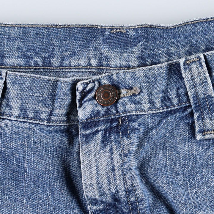 Wrangler CARPENTER Denim Painter Shorts, Shorts, Men's, W34 equivalent cotton blue type Vintage Second Hand