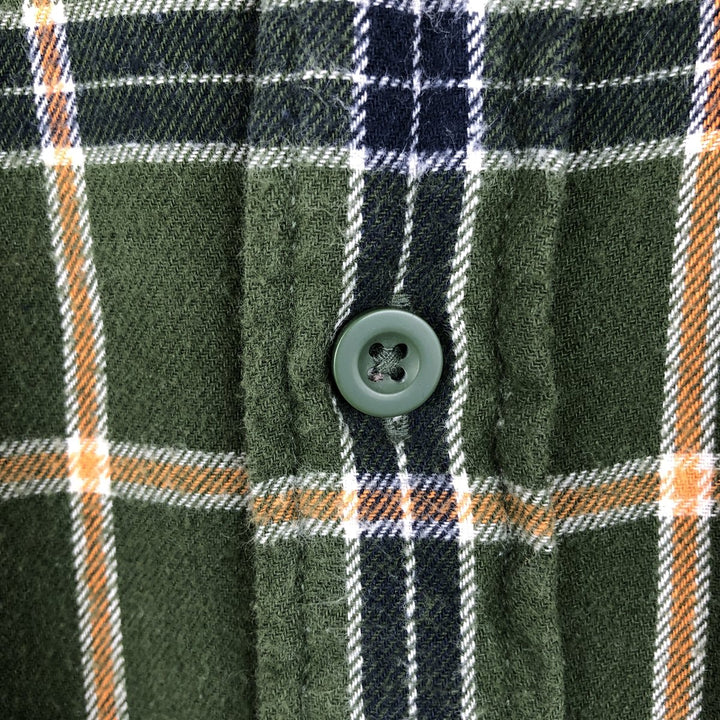 Carhartt Long Sleeve Lightflannel Check Shirt, Men's XL cotton Green type dark green Vintage Second Hand